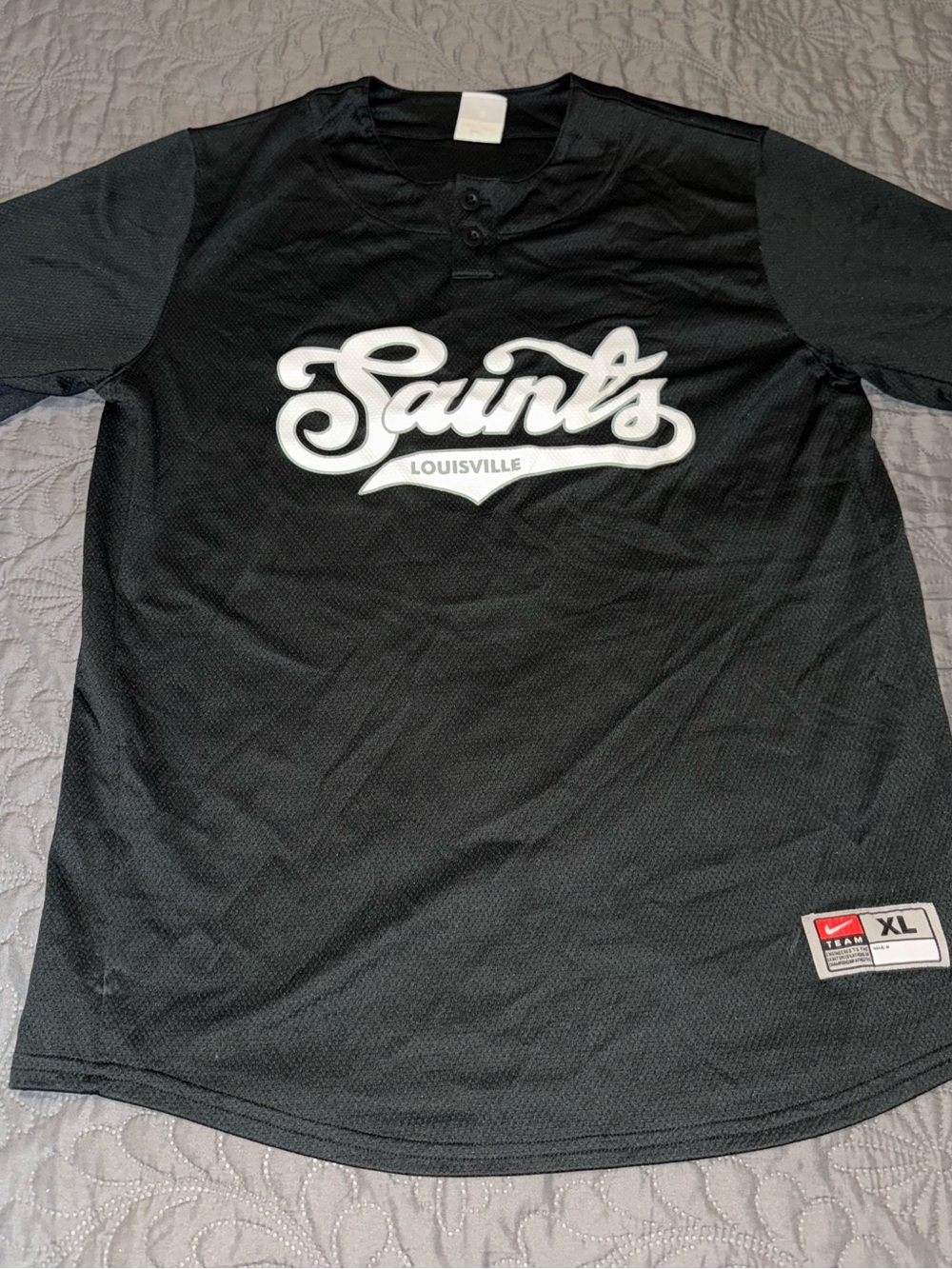 vintage Nike Saint Paul Saints baseball jersey in a black colorway Size XL